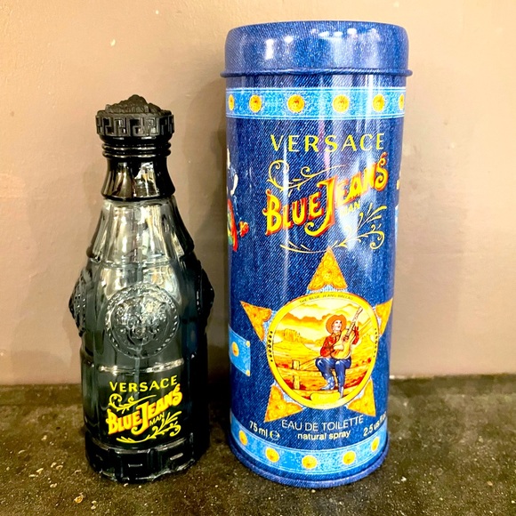 Versace Tin and empty Bottle Versace Blue jeans - for decoration or collection - Picture 4 of 7